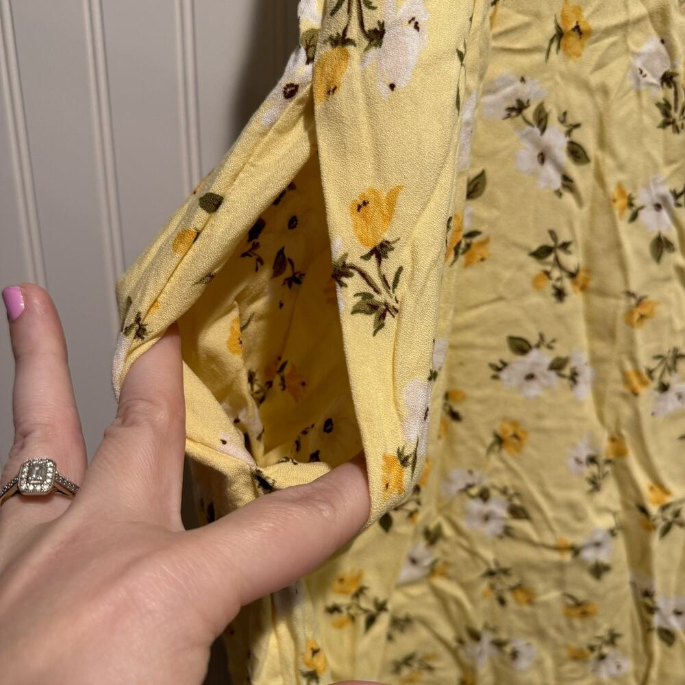 Old Navy Yellow Floral Mini Cami Dress Size XL Tall - Picture 3 of 6